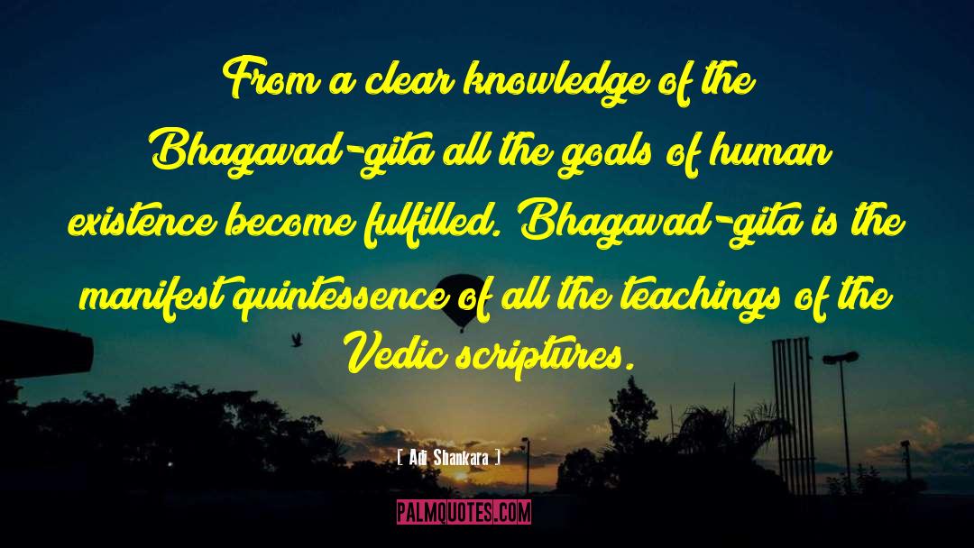 Bhagavad Gita quotes by Adi Shankara