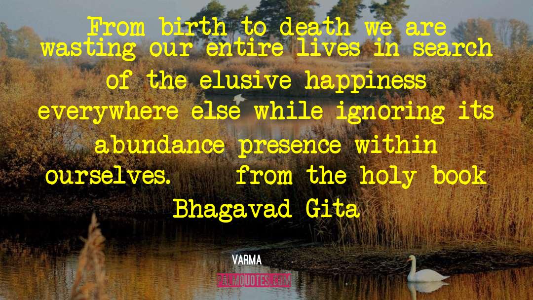 Bhagavad Gita quotes by Varma