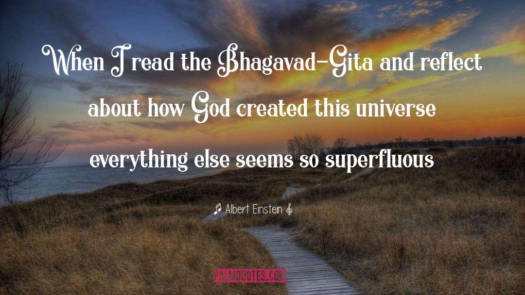 Bhagavad Gita quotes by Albert Einstein