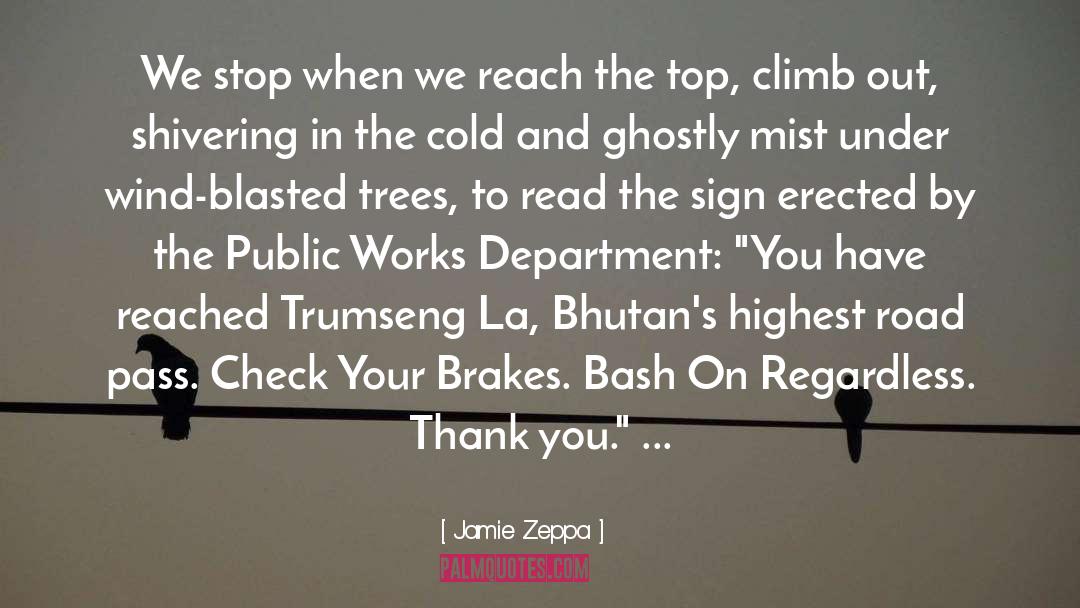 Bhutan quotes by Jamie Zeppa