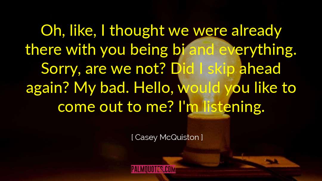 Bi quotes by Casey McQuiston