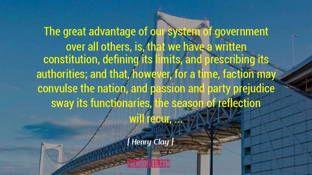 Bias And Prejudice quotes by Henry Clay