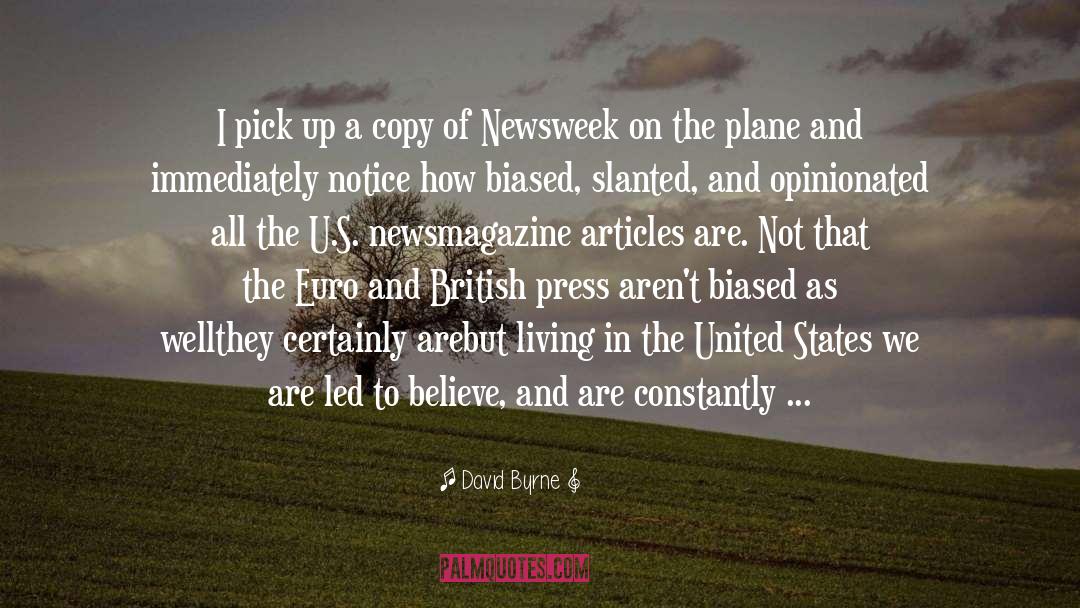 Biased quotes by David Byrne