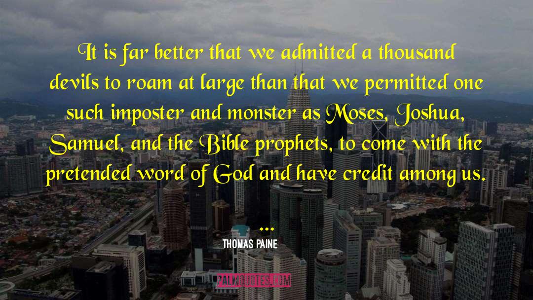 Bible As Literature quotes by Thomas Paine