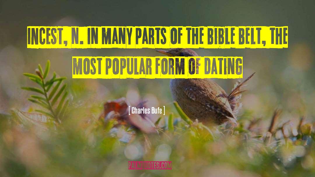 Bible Belt quotes by Charles Bufe
