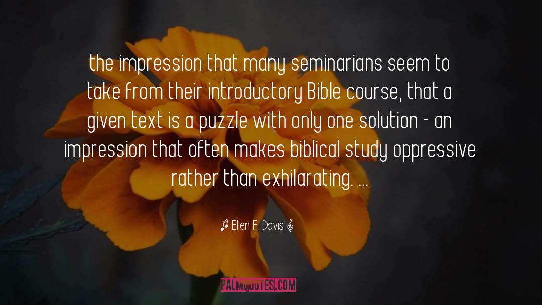 Bible Belt quotes by Ellen F. Davis