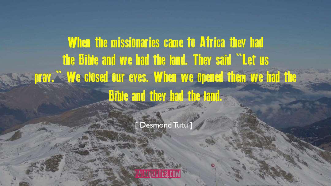 Bible Chronology quotes by Desmond Tutu