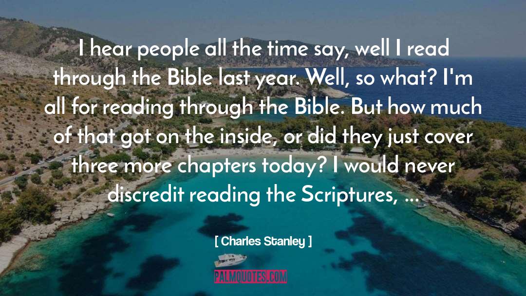 Bible Chronology quotes by Charles Stanley