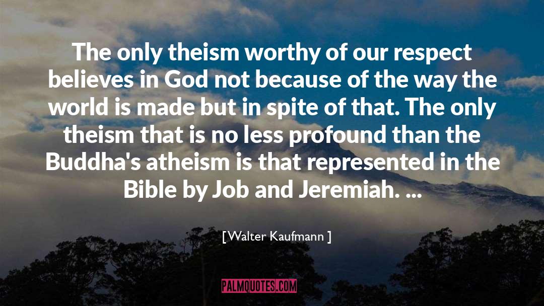 Bible Drought quotes by Walter Kaufmann