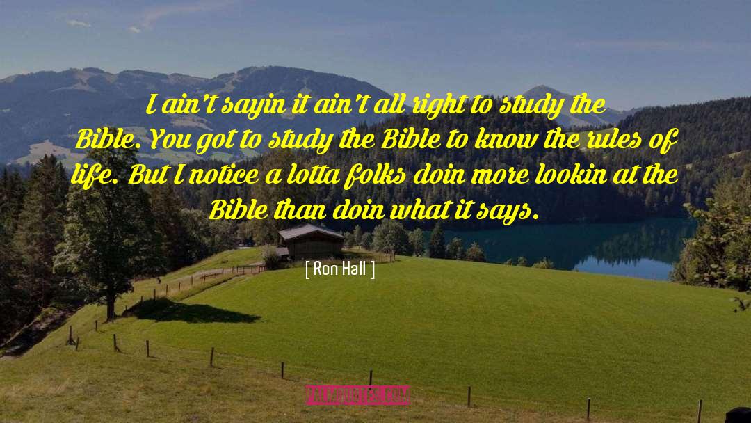 Bible Homosexuality quotes by Ron Hall