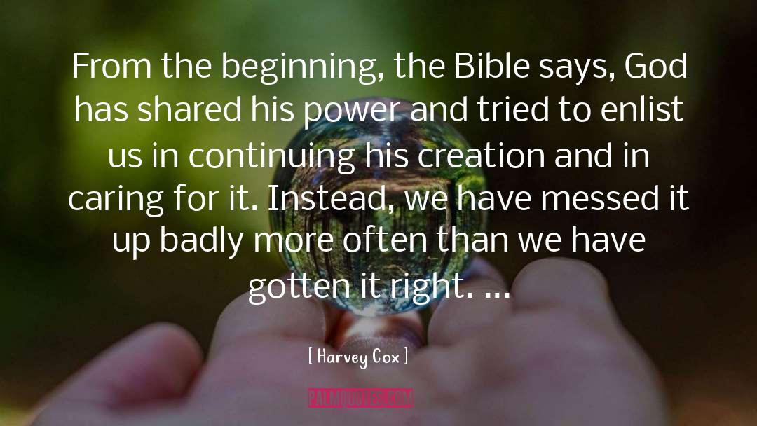 Bible Humble quotes by Harvey Cox