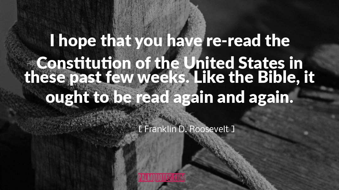 Bible John quotes by Franklin D. Roosevelt