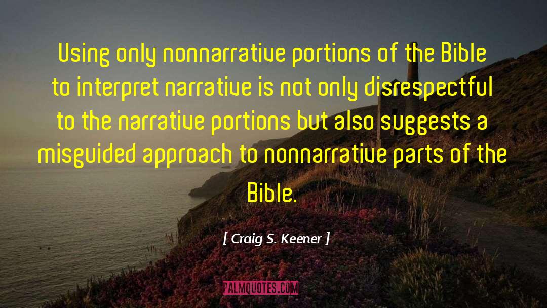 Bible Kitchen quotes by Craig S. Keener