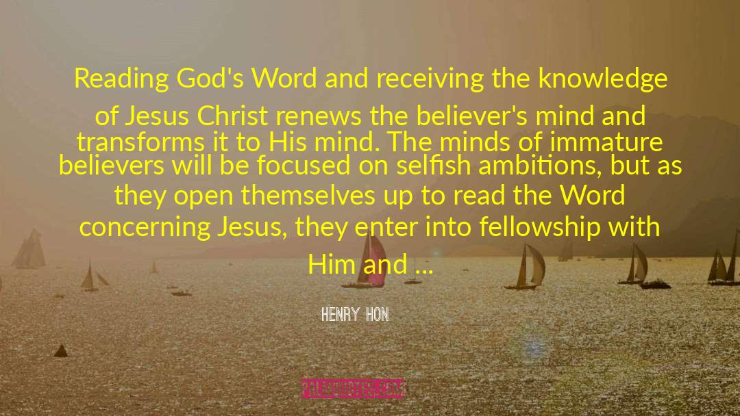 Bible Reading quotes by Henry Hon