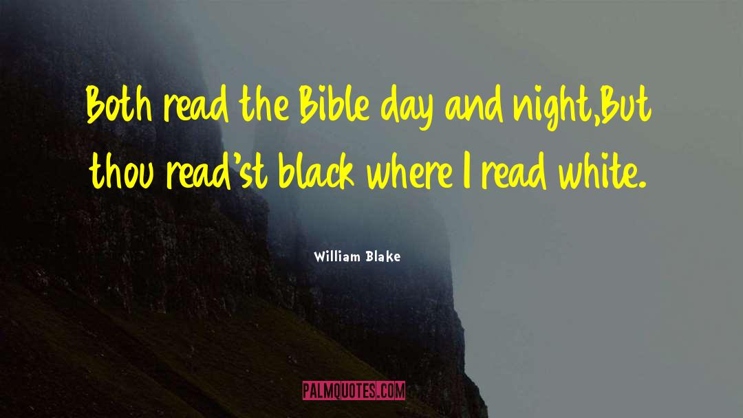 Bible Reading quotes by William Blake