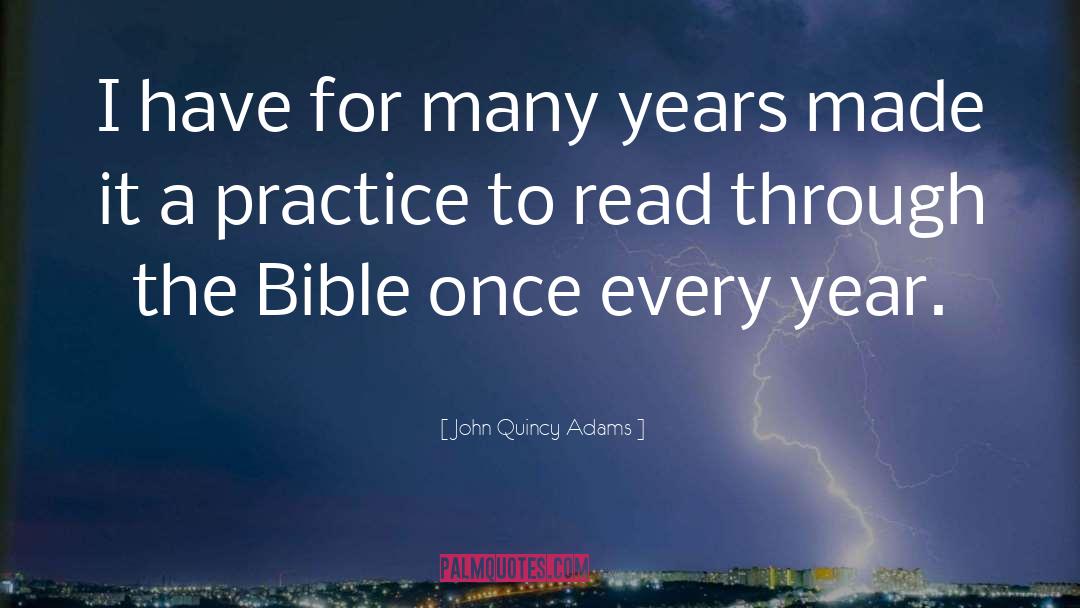 Bible Reading quotes by John Quincy Adams