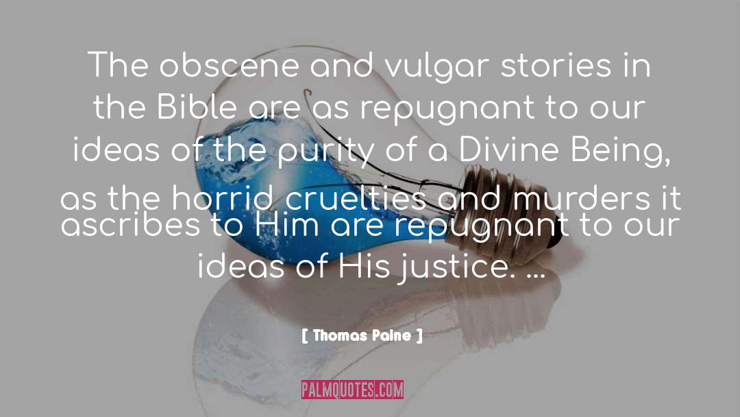 Bible Slander quotes by Thomas Paine