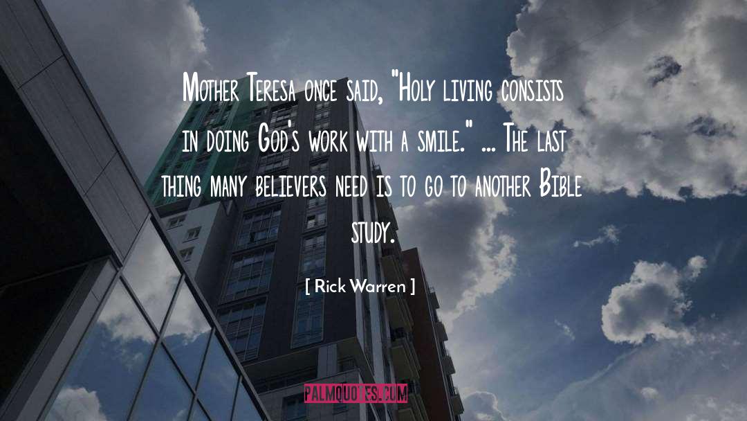 Bible Study quotes by Rick Warren