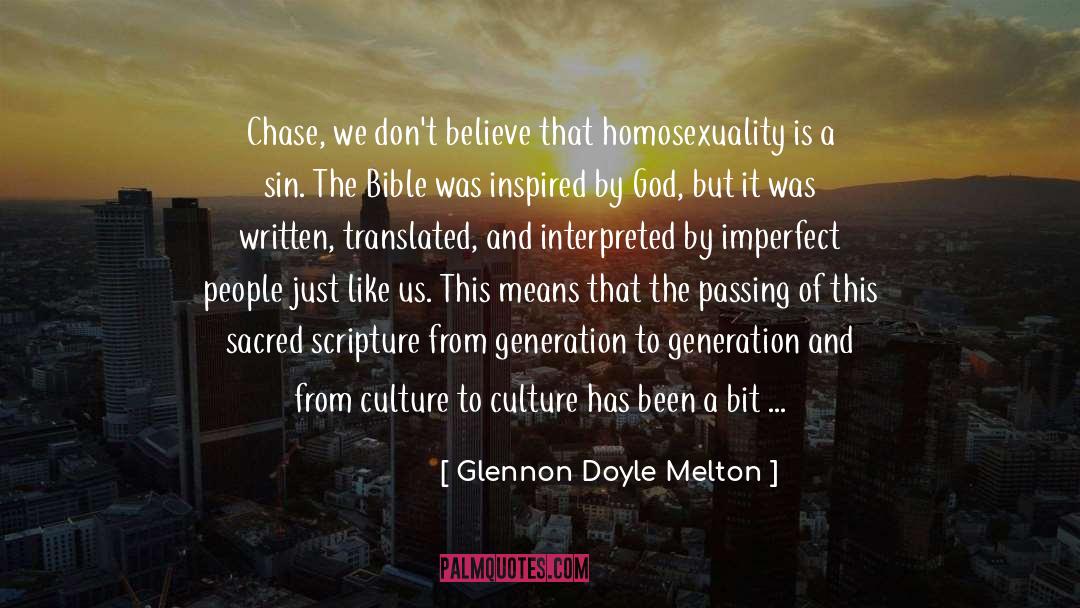 Bible Study Scriptures quotes by Glennon Doyle Melton