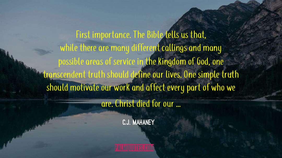 Bible Weights quotes by C.J. Mahaney