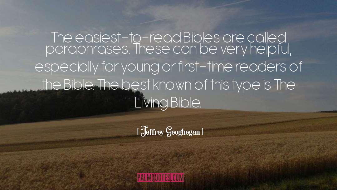 Bibles quotes by Jeffrey Geoghegan