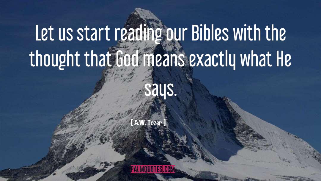 Bibles quotes by A.W. Tozer