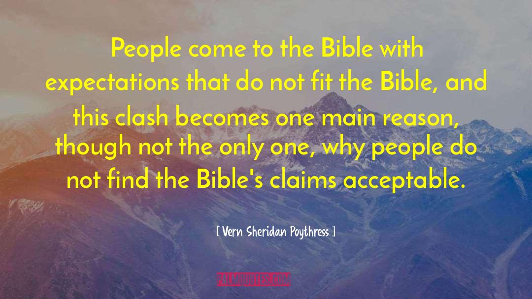 Bibles quotes by Vern Sheridan Poythress