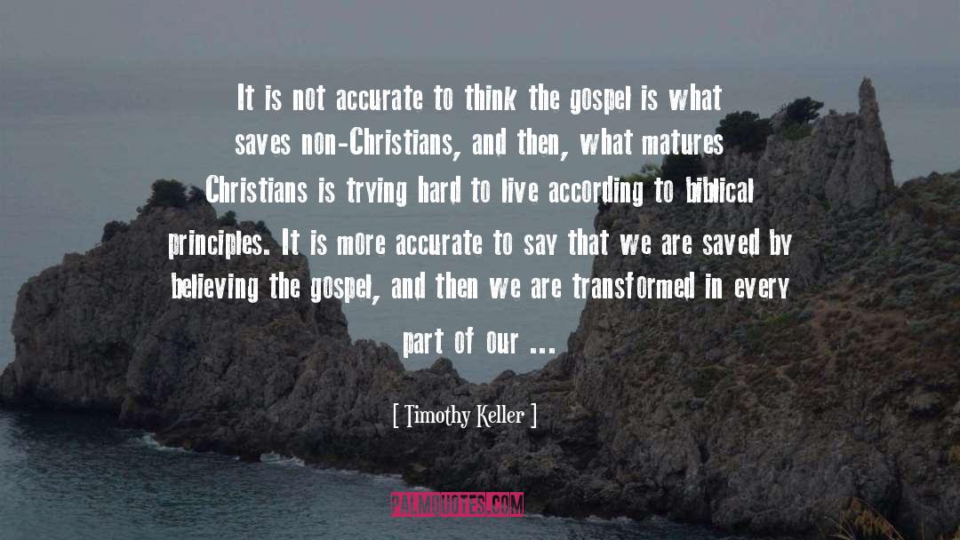 Biblical Inconsistencies quotes by Timothy Keller