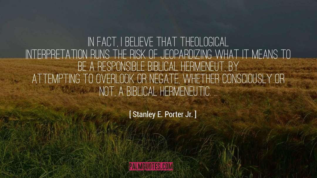 Biblical Inerrancy quotes by Stanley E. Porter Jr.