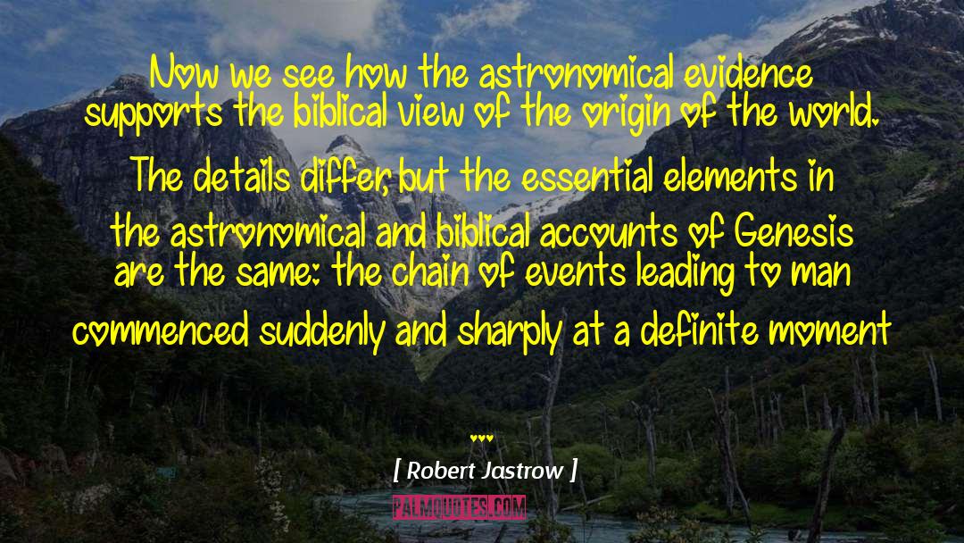 Biblical Literalism quotes by Robert Jastrow