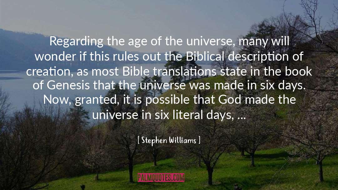 Biblical Literalism quotes by Stephen Williams