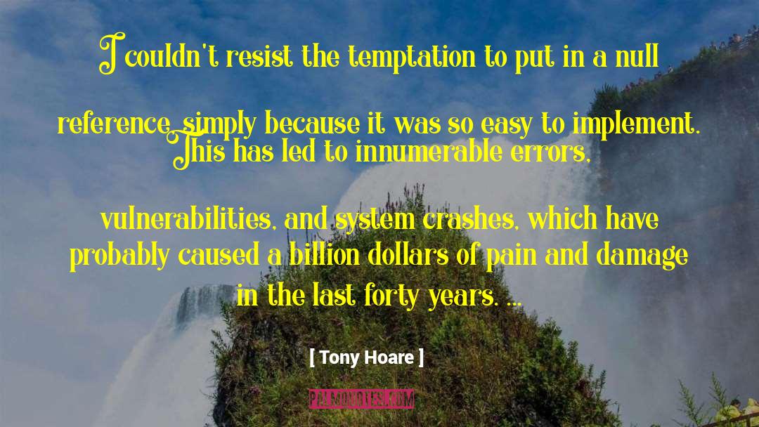 Biblical Reference quotes by Tony Hoare