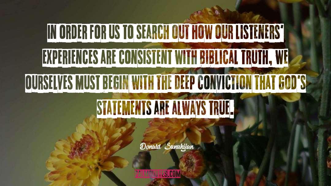 Biblical Truth quotes by Donald Sunukjian