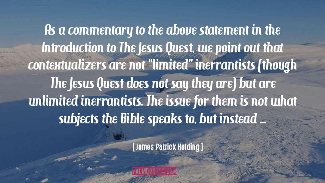 Biblos Bible Commentary quotes by James Patrick Holding