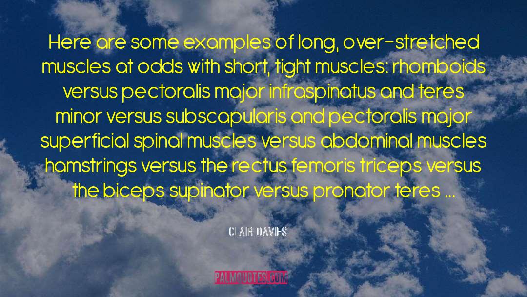 Biceps quotes by Clair Davies