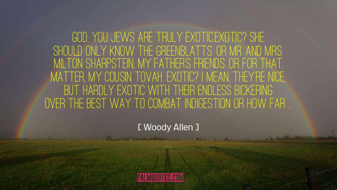 Bickering quotes by Woody Allen