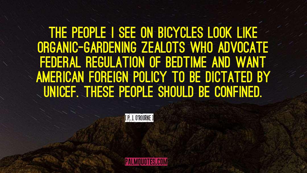 Bicycles quotes by P. J. O'Rourke