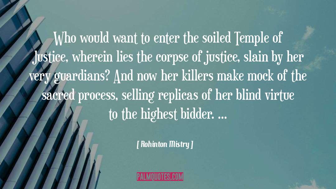 Bidder quotes by Rohinton Mistry