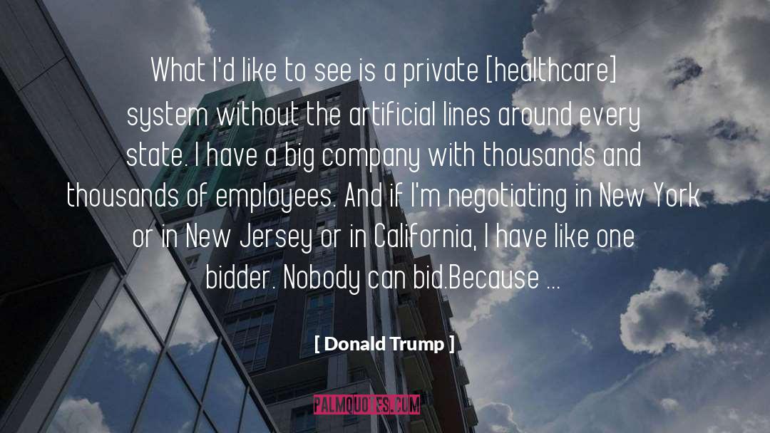 Bidder quotes by Donald Trump