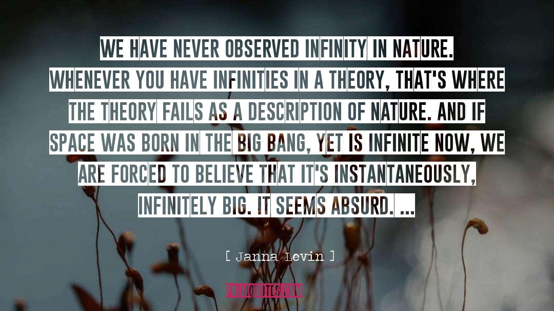 Big Bang Theory In Creation quotes by Janna Levin