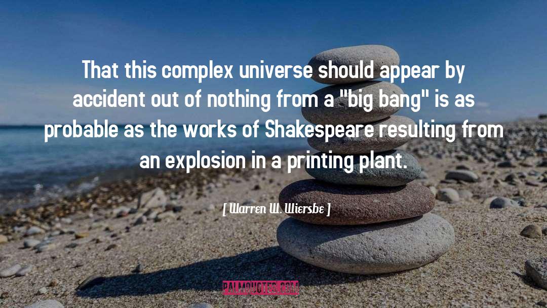 Big Bang Theory quotes by Warren W. Wiersbe