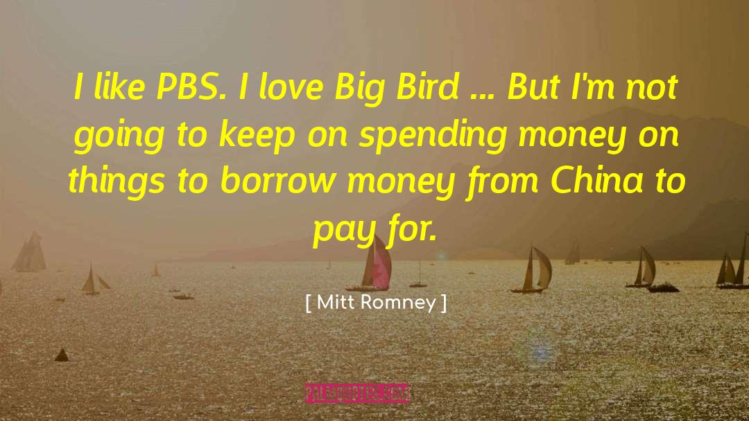 Big Bird quotes by Mitt Romney