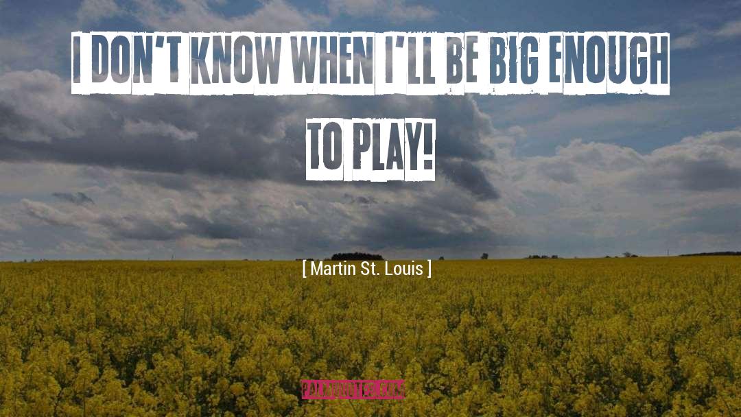 Big Cars quotes by Martin St. Louis