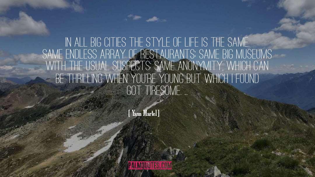 Big Cities quotes by Yann Martel