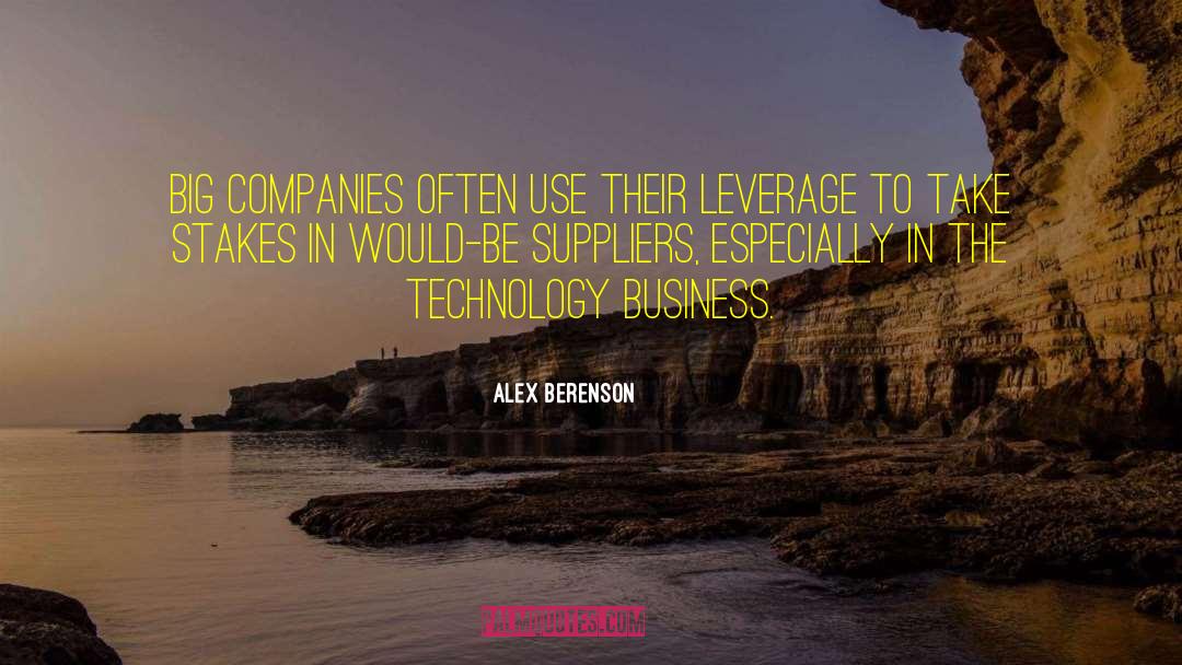 Big Companies quotes by Alex Berenson