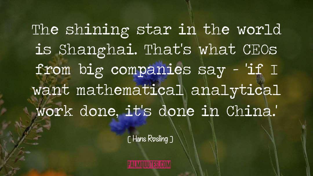 Big Companies quotes by Hans Rosling