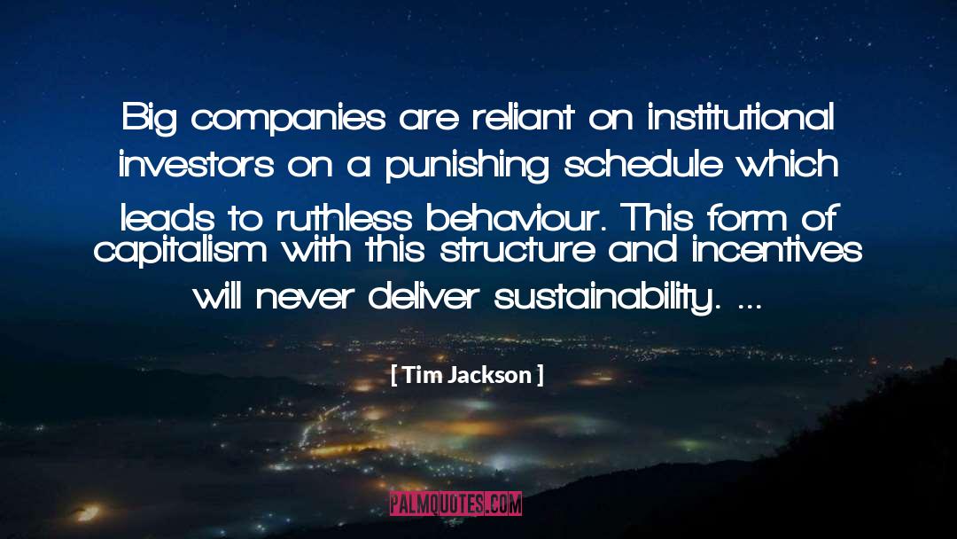 Big Companies quotes by Tim Jackson