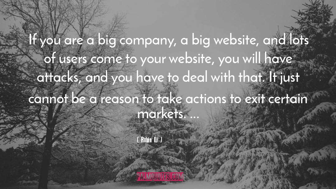 Big Companies quotes by Robin Li