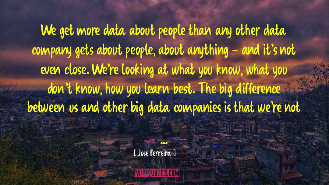 Big Data quotes by Jose Ferreira