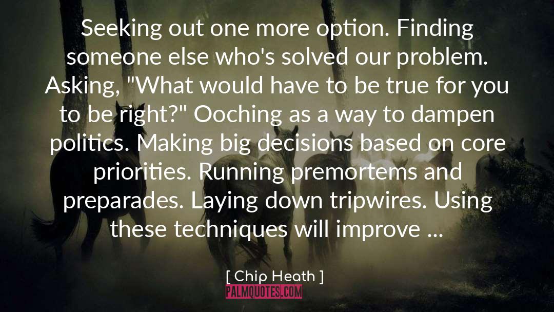 Big Decisions quotes by Chip Heath